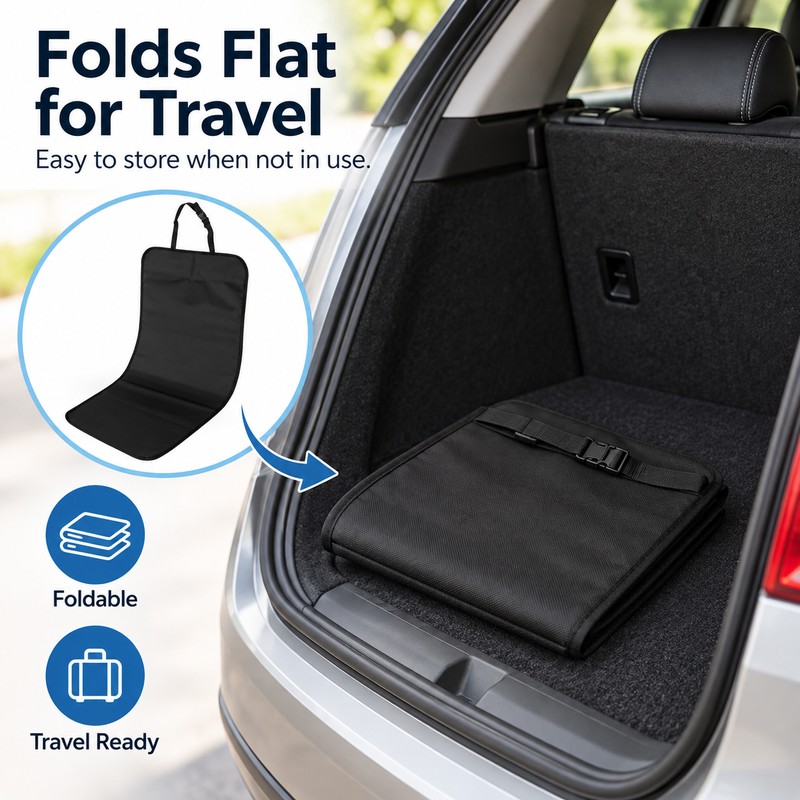 Foldable Pet Car Seat for Dog & Cat Travel –