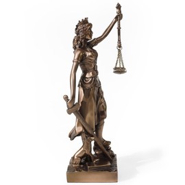 Magicsculp-The Lady Justice Statue - Greek Roman Goddess of Justice 12inch Museum Grade Collectible Figurine | Synthetic Resin-S