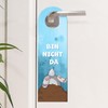 Bin nicht da - Herzlich willkommen Rabbit Door Hanger as