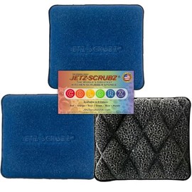 The Original Magic Jetz-Scrubz J27 Kitchen Scrubber Sponge Rectangle, Pack of 3 (Blue)