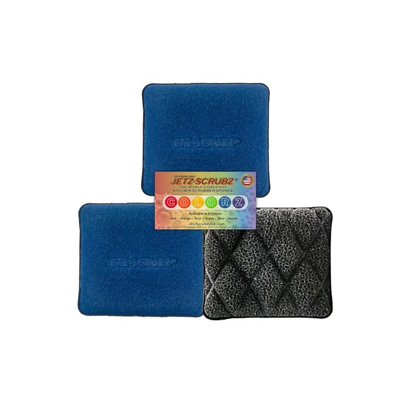 The Original Magic Jetz-Scrubz J27 Kitchen Scrubber Sponge Rectangle, Pack