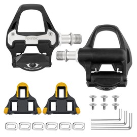 PINSYNC SPD SL Pedals, 9/16" Road Bike Pedals, Sealed Bearings Clipless Pedals with 3-Bolt Cleats | SPD-SL System Compatible