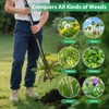 SHAWTY 4-Claw Steel Weed Puller Tool, Heavy Duty Stand Up
