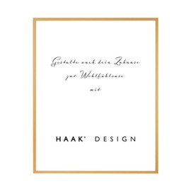 HaakDesign Alena Slim Aluminium Picture Frame 18 x 24 cm Gold Photo Frame Gift Idea