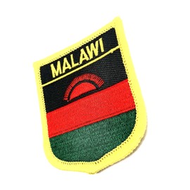 Malawi Malawian African Flag Iron On Embroidered Fabric Sew On Patch Pack of 1