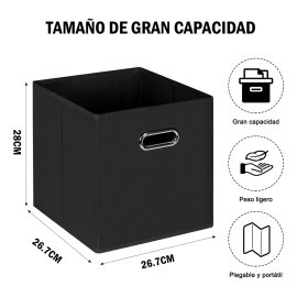 Vanow 6 Caja Organizador Almacenamiento Hogar Trabajo Plegable