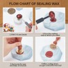 DELORIGIN Pomegranate Wax Seal Stamp Wedding Invitations Embossed Seal Stamp