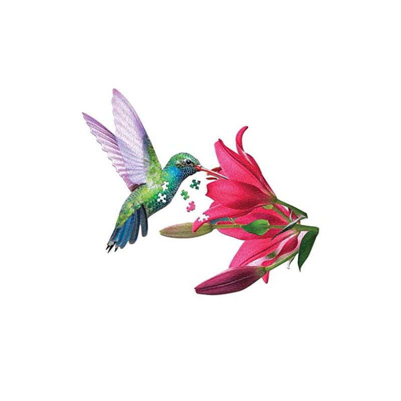 Madd Capp I Am Hummingbird 300-Piece Bird-Shaped Jigsaw Puzzle ,
