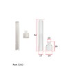 Fuhr Tilt Turn Window Bottom Hinge White Plastic Covers 2