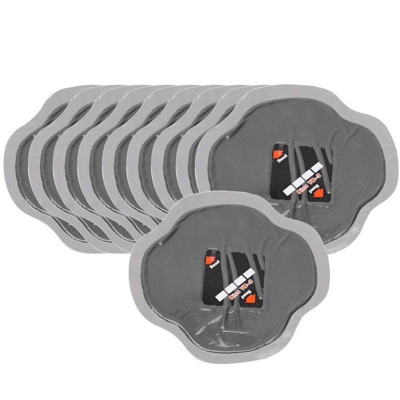 Qiilu 10Pcs 115mm Tire Patches Car Natural Rubber Tire Tyre