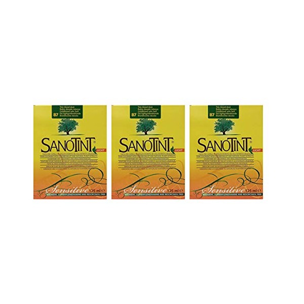SANOTINT Light Sensitive No. 87 Honey Blonde Extra Light 3 Packs - 3 x 125 ml