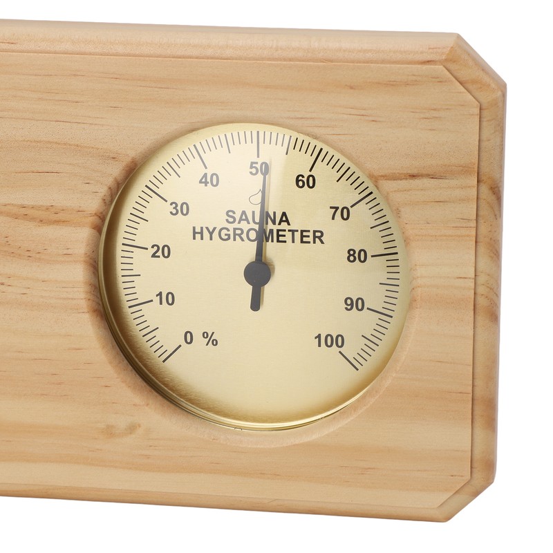 Wooden Sauna Thermometer Hygrometer 2 in 1 Humidity Temperature Measurement