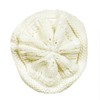 Bowbear Winter Knit Slouchy Beanie, Cream