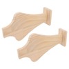 2pcs Wooden Necklace Display Stand Vase Shaped Light Weight Solid