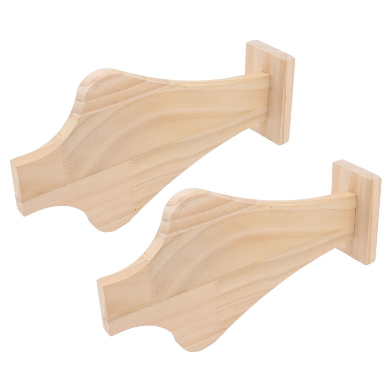 2pcs Wooden Necklace Display Stand Vase Shaped Light Weight Solid
