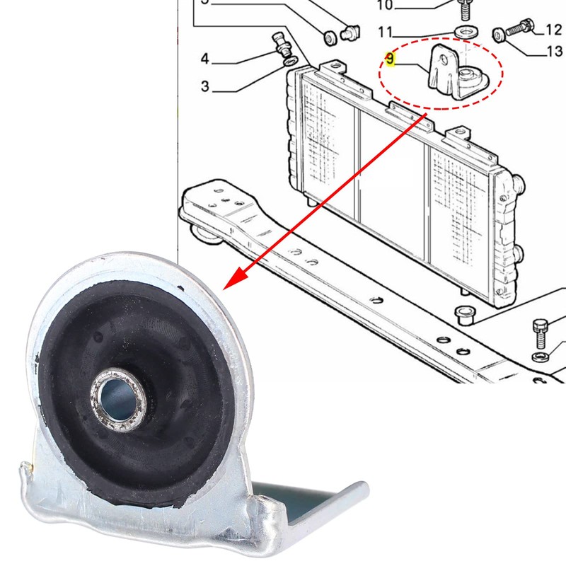 Doo Engy Silent Socket Intercooler Holder Radiator Bracket Radiator Relay