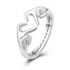 925 Sterling Silver Heart Claddagh Rings for Women Teen Girls,