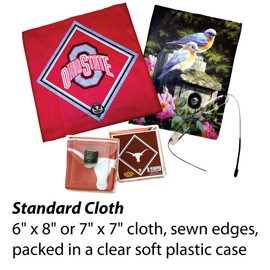 Hi-Look Microfiber Cleaning Cloth - Basketball