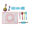 19PCS Kids Baking Set Silicone Nonstick Safe Spatula Brush Whisk