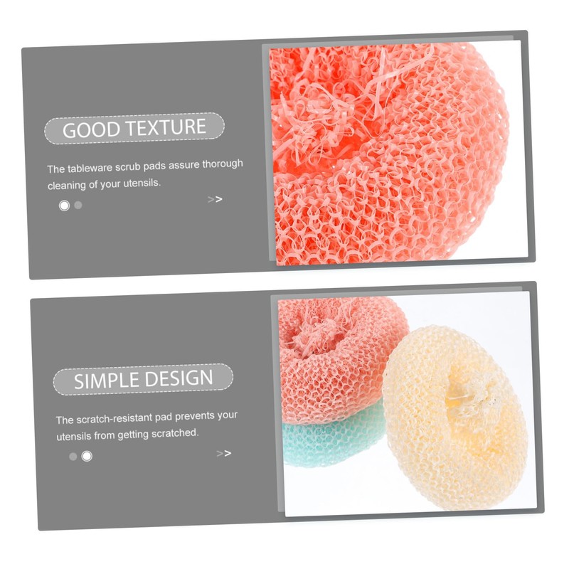 GLEAVI 10pcs Kitchen Dish Scrubbers Non Scratch Scrub Pads Pot