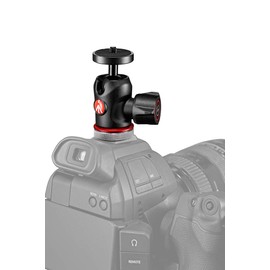 Manfrotto MH492LCD-BH, Centre Ball Head with Cold Shoe Connection for Monitors, LED, Microphones, Action Cameras and Accessories up to 4 kg