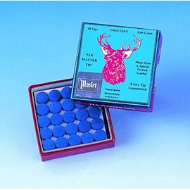 Elkmaster glue on snooker / pool cue tips - 9mm x 10