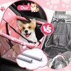 Flagest Dog Car Seat Reinforced Dog Seat Oxford Breathable Washable