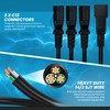 IronBox Electric IEC C14 to 3X C13 Splitter Power Cord