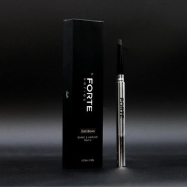 Forte Series Shaper para Barba y Rayita, Cera Resistente A Las Manchas, Cepillo de Precisión, Elegante Empaque de Viaje (Marrón Oscuro)