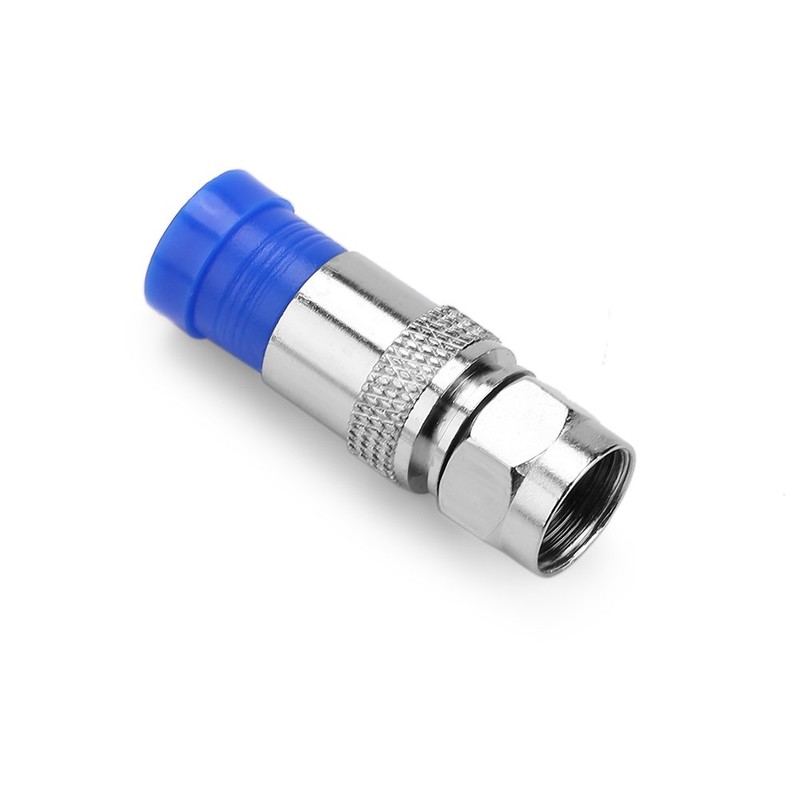 EBTOOLS Adaptador RG6, 10 Piezas Adaptador de Conector de compresión