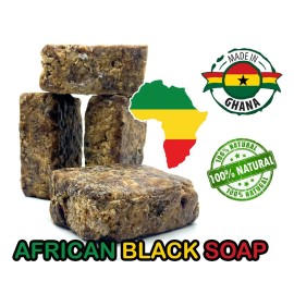THE ORGANIC BEAUTY LEMON AFRICAN BLACK SOAP Organic GHANA Handmade Premium Quality CHOOSE SIZE ! - 25 lb - (25 bars of 1 lb)