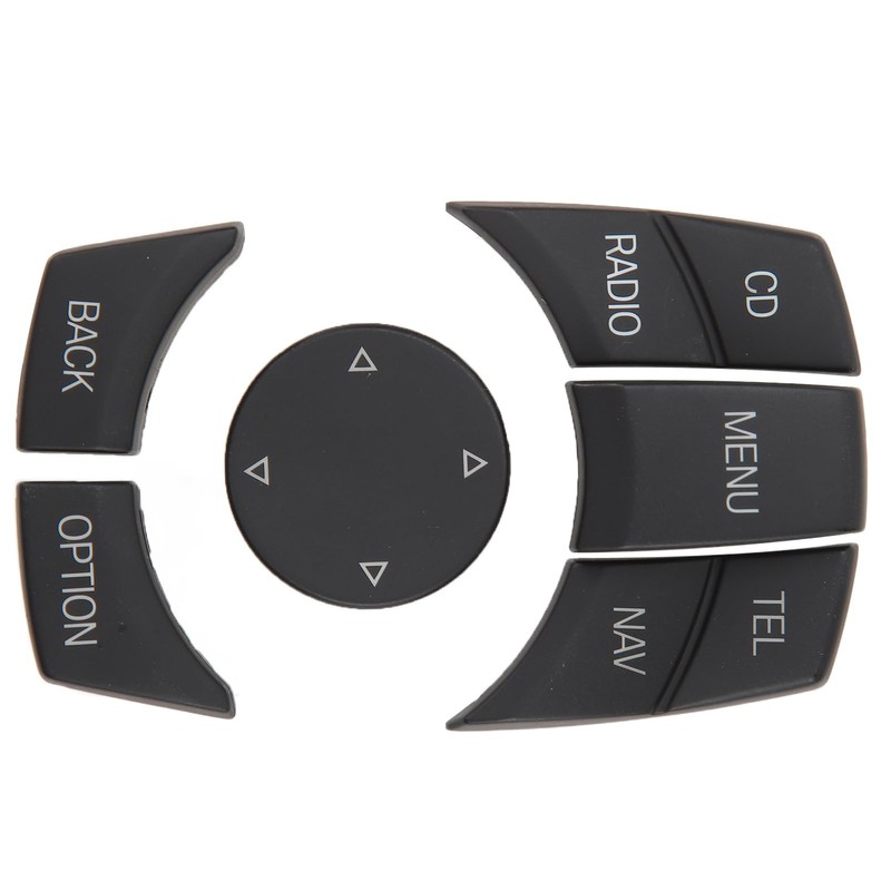 Jadeshay Car Centre Console Multimedia Control Button Knob Kit, ABS