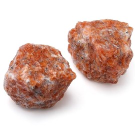 GUJOXILA GUJOXILA 2 Stck Sonnenstein Gro?e Kristalle Rohstein Set Sonnenstein Echt Naturstein Kristall Premium Wassersteine Esoterik Geschenke 4.5C5.5 cm