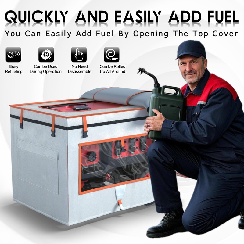 Generator Covers While Running,Generator Covers,28X20X20Inches,Top Can be Refuel, for 3000-5000W