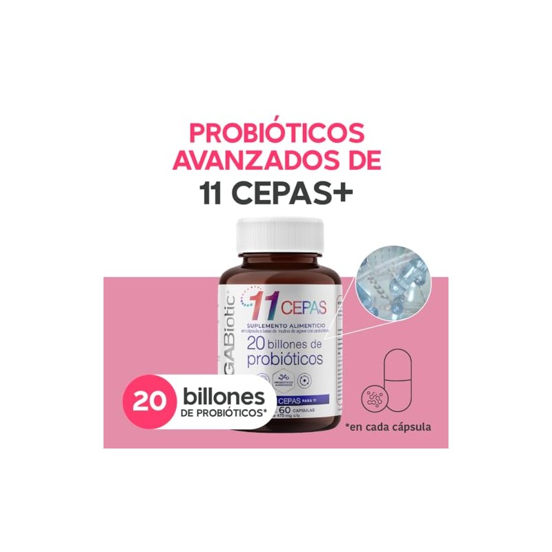 MegaBiotic Probióticos 20 Billones y 11 Cepas 60 cápsulas 570mg