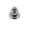 10 Piece Deluxe Round Clutch Silver Lapel Pin Clasp, Silver