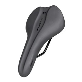 GORIX Bicycle Saddle, Short Saddle, Waterproof, Road Bike, Cushioning, Shock Absorbing, Replacement, Stylish, Black (CTF WD GR303), Cross Bike, Cyclocross Gravel MTB, Mini Velo, Other Bicycles