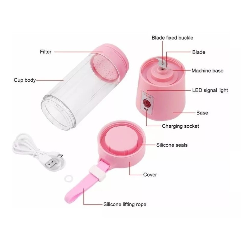 KARI HDZ Licuadora Portátil Mini Recargable Usb Envio Gratis