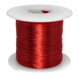 Litz Wire, 24 AWG Unserved Single Build, 25/38 Stranding, 1.0 lb Spool, Ideal for ~100 kHz Applications