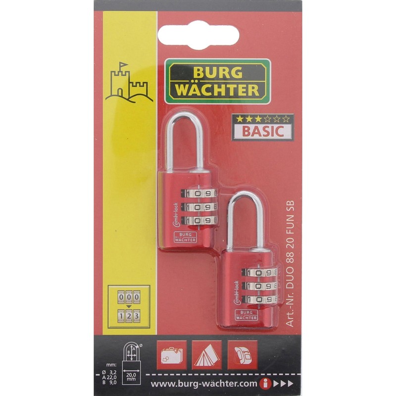 Burg-Wächter – Combination Lock Set Duo 88 20 m SB