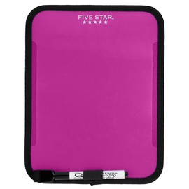 Five Star Locker Accessories, Locker Dry Erase Board, Magnetic, Clearview, 7" x 9", Berry Pink/Purple (72644)