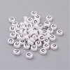 Handicraft Emporium Flat Round Alphabet Acrylic Beads | Approx 20g