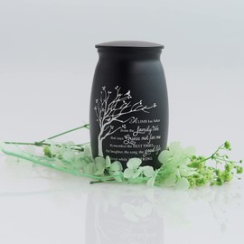 3 Inchs Small Urn for Ashes, Aluminium Mini Urn, Cremation Ash Urn, Ashes Holder, Small urn for Family & Loved Ones-A Limb has Fallen from The Family