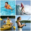 FORWEWAY Adults High-Visibility Inflatable Swimming Jacket Adjustable Buoyancy Vest with
