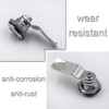 KREDHONG 2 Pcs Gas Meter Lock Cam Lock Stainless Steel