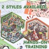 FunnAura 2 Pcs Large 3D Sticker Scene, Fun DIY 3D