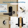 VOLIBeL Smart Door Handle with Lock, Upgraded Keypad Fingerprint Door