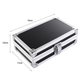 Vctitil Metal Toolbox Outdoor Camping Storage Box Portable Travel Suitcase with Handle Multifunctional Jewelry Box