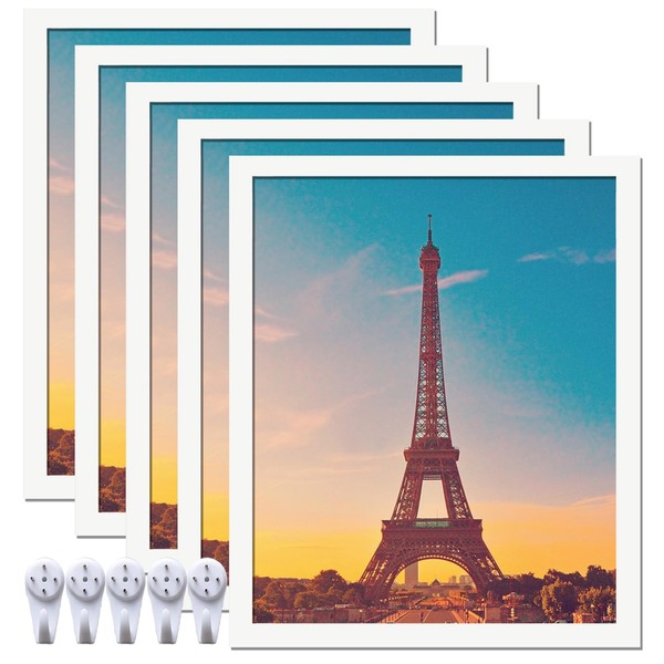 icariery 20x24 Picture Frame Set of 5, White Photo Frames