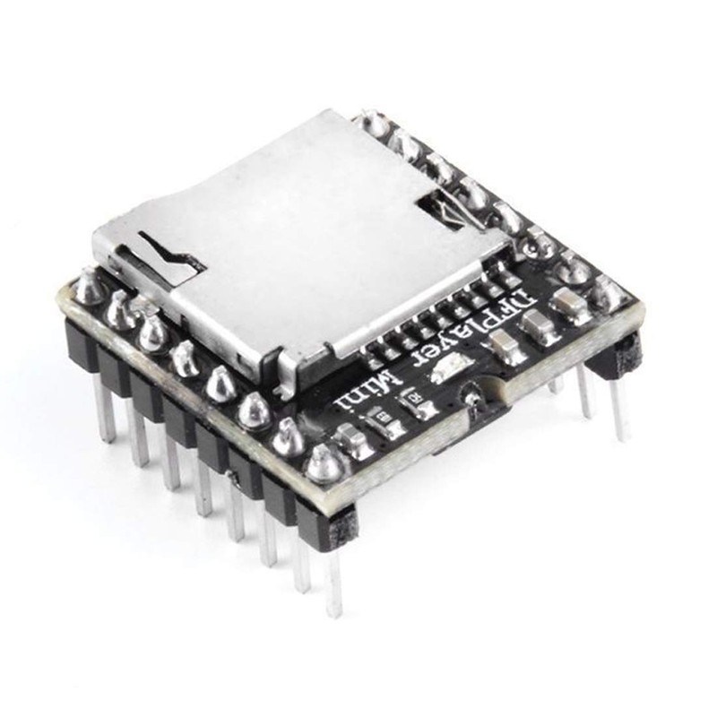 Hailege 2pcs MP3 Player Mini MP3 Player Audio Voice Module